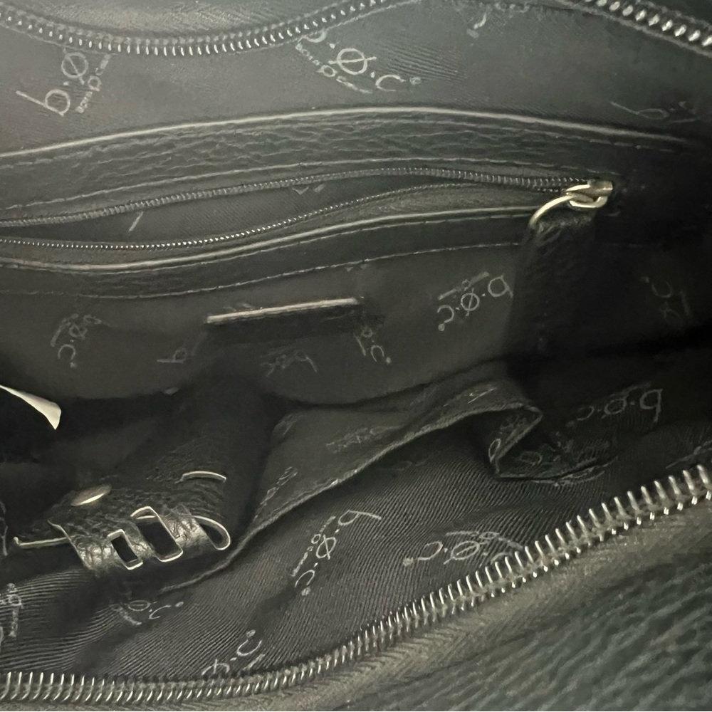 B.O.C. Born Concept Women’s Cross Body Bag Color Black Adj Strap Silver Hardware - Picture 7 of 12